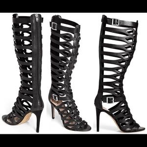 Vince Camuto Omera Caged Gladiator Knee High Boot